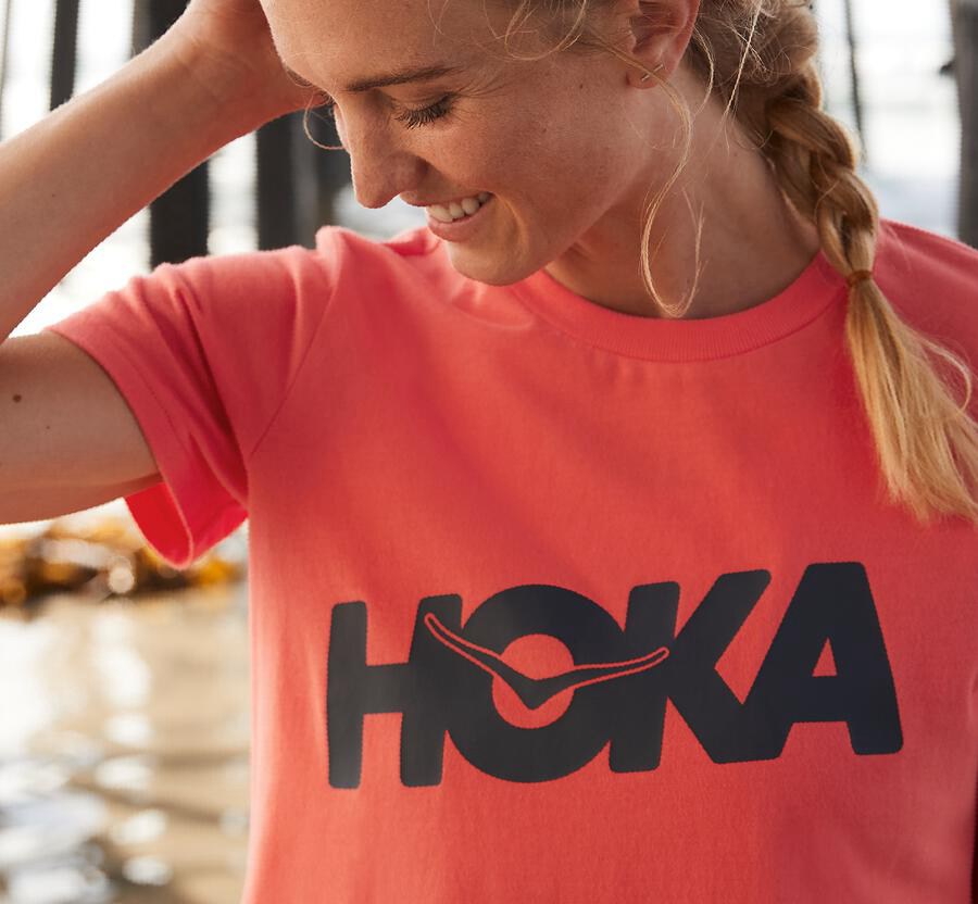 Camisa Hoka One One Feminino Laranja - Brand - 918-LNABYK